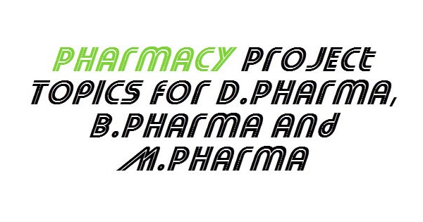 Thesis topics in pharmaceutical marketing